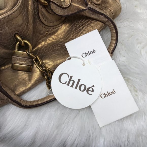 Authentic Chloe Paddington Hand Bag bronze - Picture 6 of 11